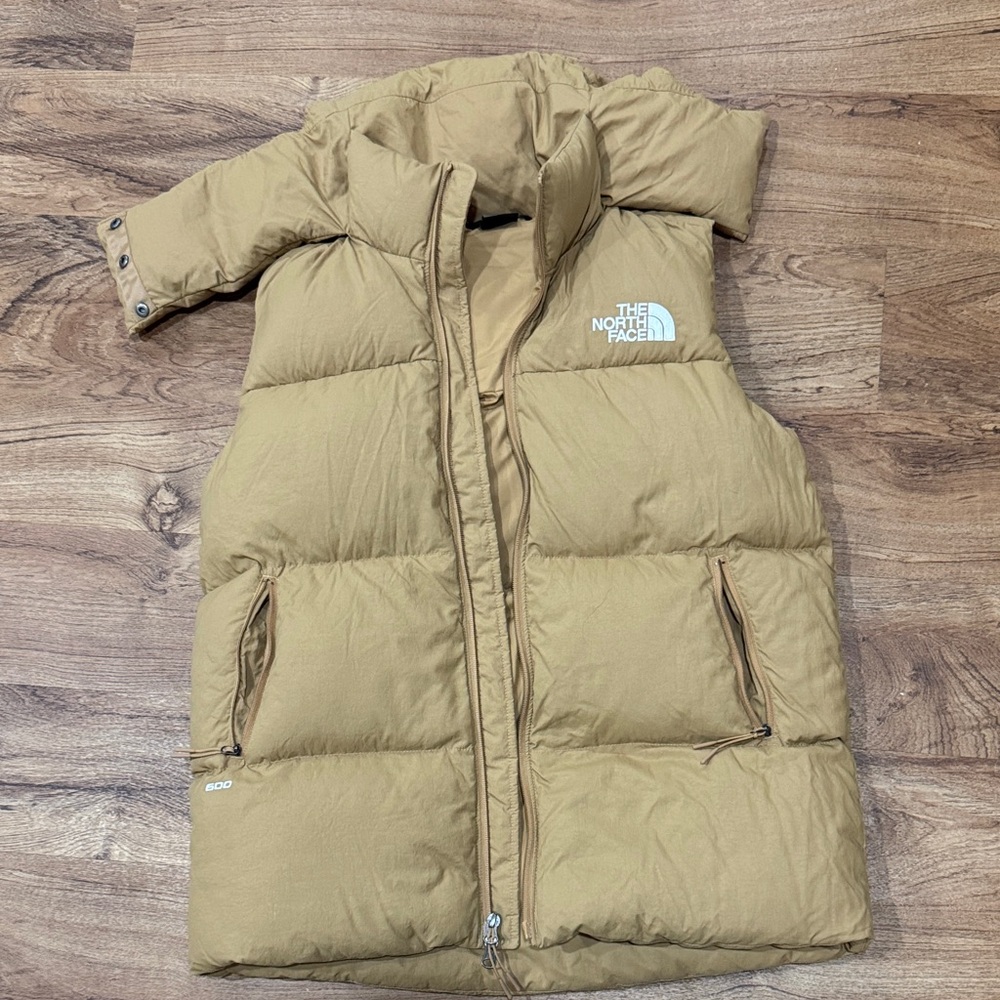 The North Face Tan Puffy Down Vest